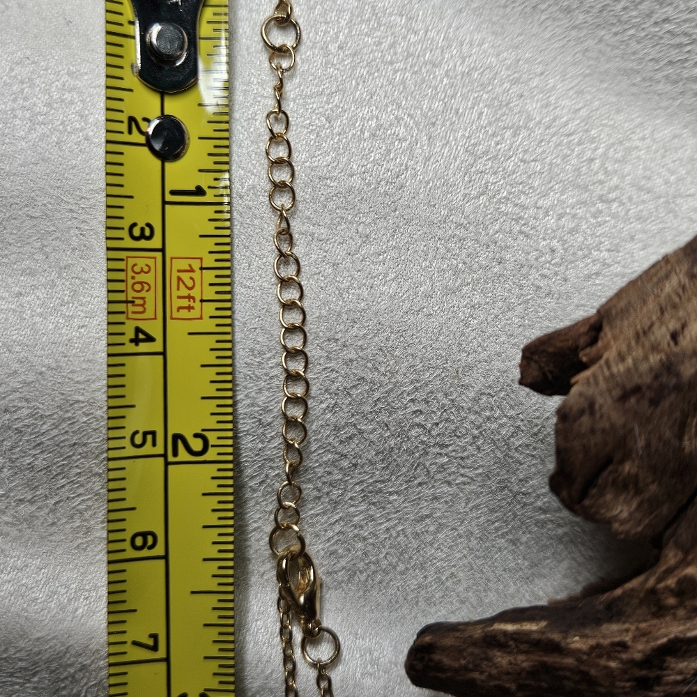 Gold Snake Slide Charm Necklace - Picture 10 of 10